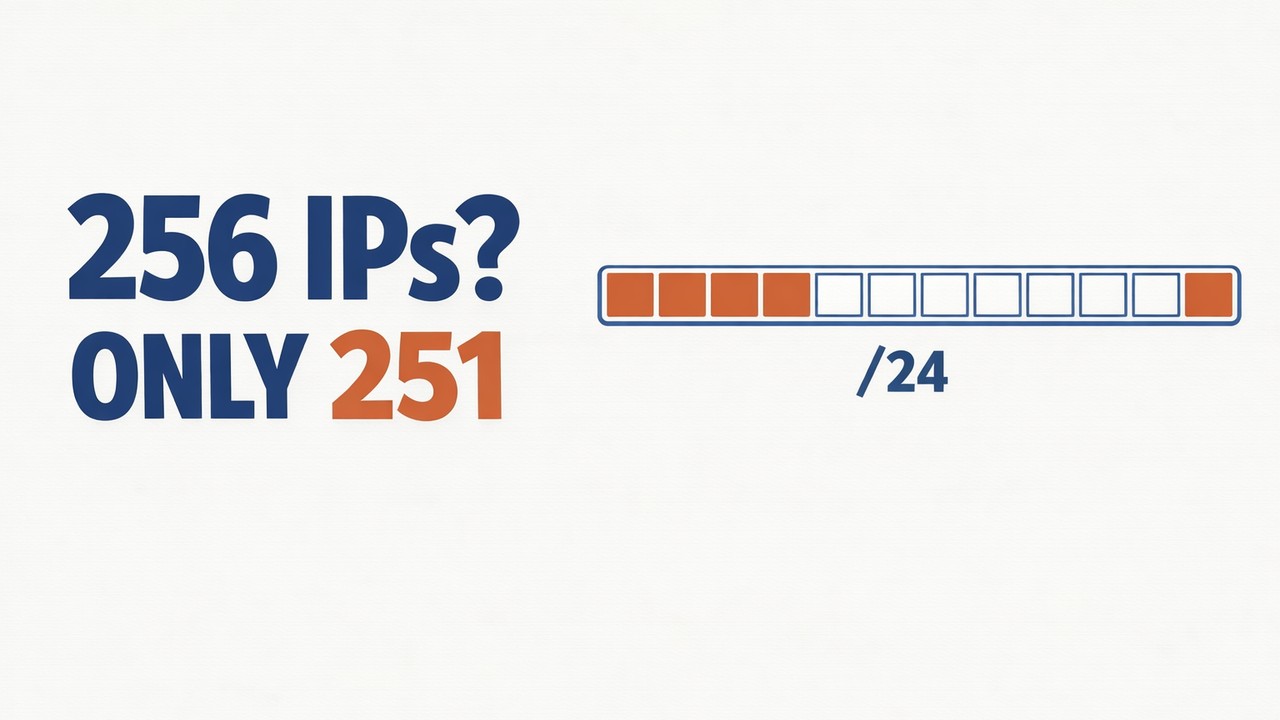 Azure CIDR & Subnets: Why You Can Use Only 251 of 256 IPs in a /24